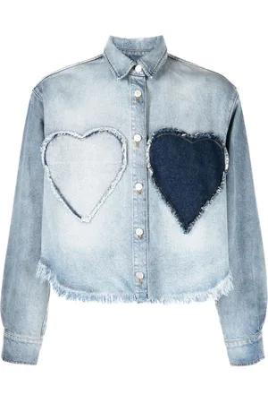 Natasha Zinko Jeanshemd mit Herzapplikation