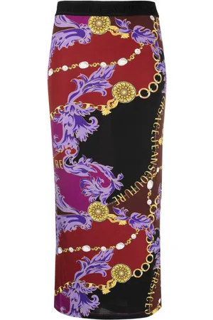 VERSACE Midirock mit Logo-Print