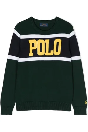 Ralph Lauren Intarsien-Pullover mit Logo