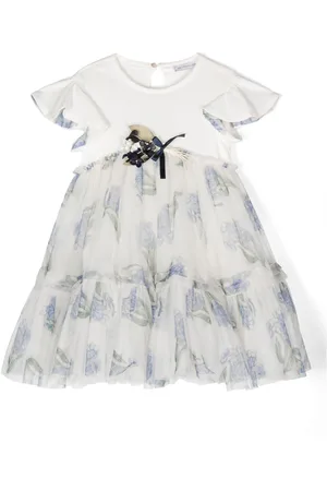MONNALISA Tüllkleid mit Blumen-Print