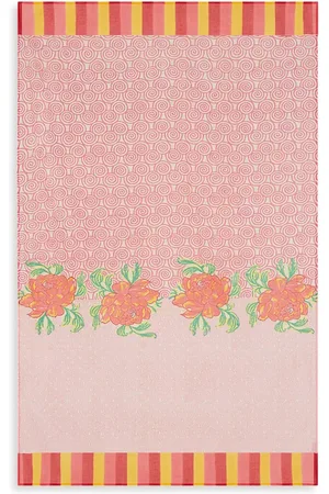 LISA CORTI Badetuch mit Camelia Magenta-Print