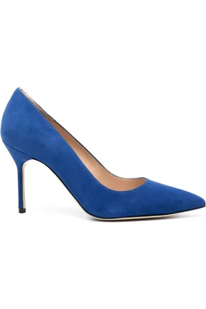 Manolo Blahnik BB Pumps aus Wildleder 90mm