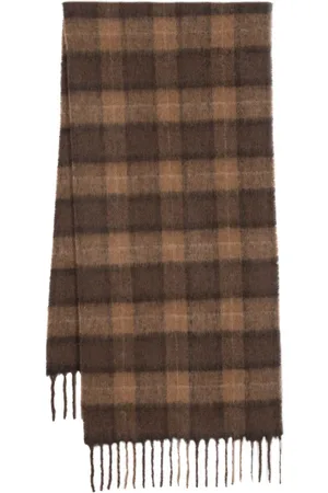 Woolrich Karierter Schal mit Fransen