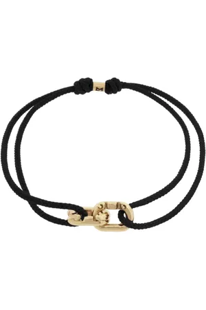 LUIS MORAIS Kordelarmband mit 14kt Gelbgolddetail