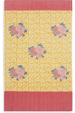 LISA CORTI Badetuch mit Arabesque Corolla-Print