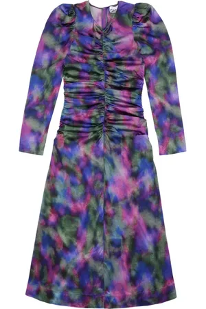 Ganni Kleid mit grafischem Print