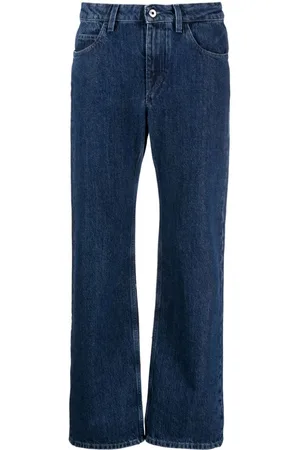 OFF-WHITE Tief sitzende Cropped-Jeans