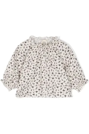 DOUUOD KIDS Eucelade Bluse mit Blumen-Print