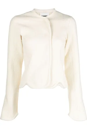 Jil Sander Jacke mit versetztem Reißverschluss