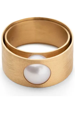 LIA DI GREGORIO 18kt Gelbgoldring mit Perlen