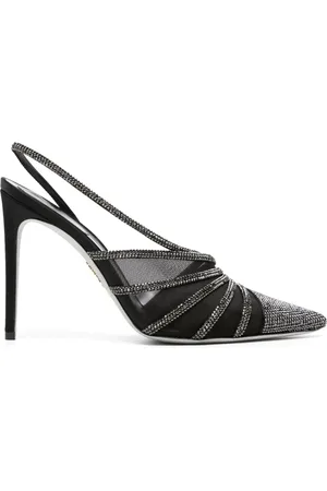 RENE CAOVILLA Slingback-Pumps mit Kristallen