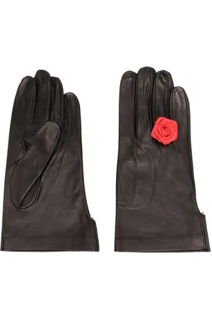 Canaku Handschuhe mit Blumenapplikation