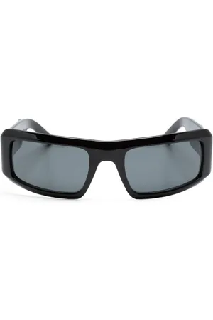 Palm Angels Eckige Sonnenbrille mit Logo-Schild