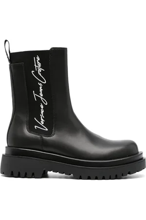 VERSACE Stiefel mit Logo-Print
