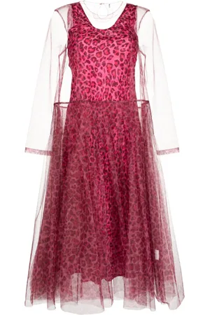 Molly Goddard Kleid mit Leoparden-Print