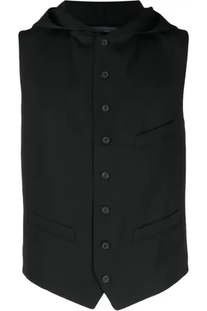YOHJI YAMAMOTO Weste mit Kapuze