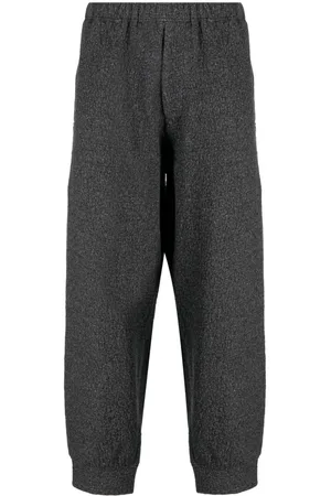 YOHJI YAMAMOTO Melierte Hose mit Knitteroptik