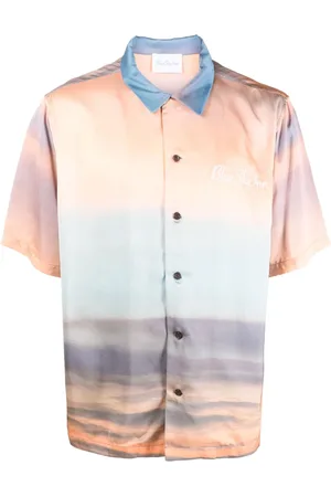 BLUE SKY INN Hemd aus Satin mit Print