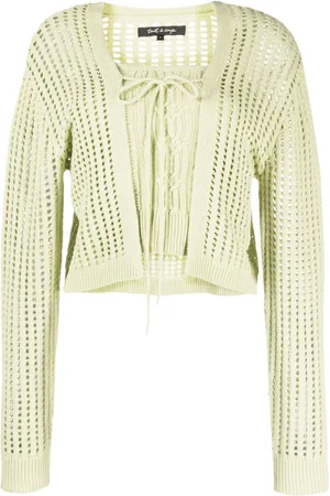 tout a coup Cardigan mit geripptem Saum