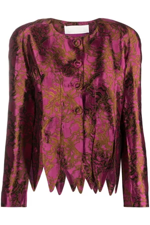 Destree Jacquard-Jacke mit Blumenmuster