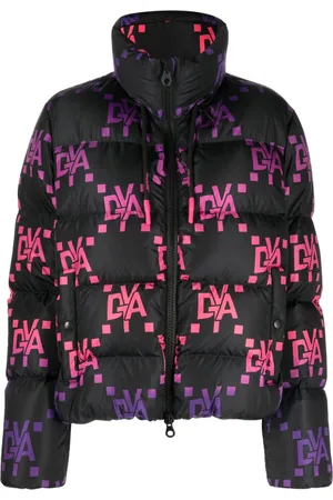 Duvetica Gefütterte Jacke mit Monogrammmuster