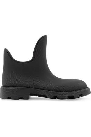 Burberry Strukturierte Stiefel mit runder Kappe