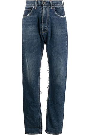 Maison Margiela Gerade Jeans in Distressed-Optik