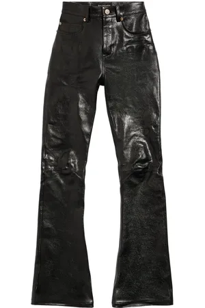 Balenciaga Bootcut-Hose aus Leder