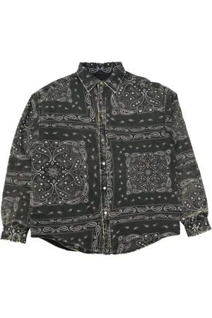 Purple Brand Hemd mit Bandana-Print