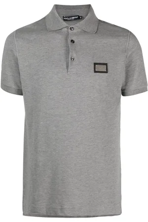 Dolce & Gabbana Poloshirt mit Logo-Schild