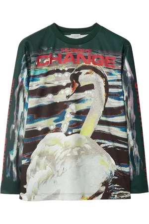 Burberry Langarmshirt mit grafischem Print