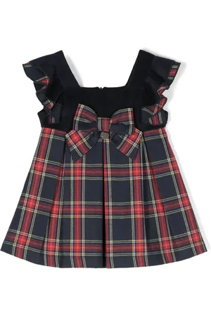 Lapin House Kariertes Kleid mit Schleifendetail