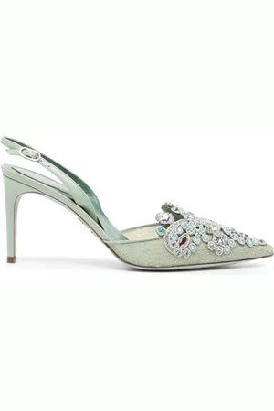 RENE CAOVILLA Pumps mit Kristallen 80mm