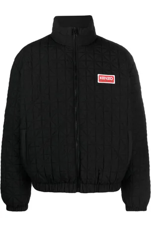 Kenzo Gefütterte Jacke mit Sashiko-Stickerei