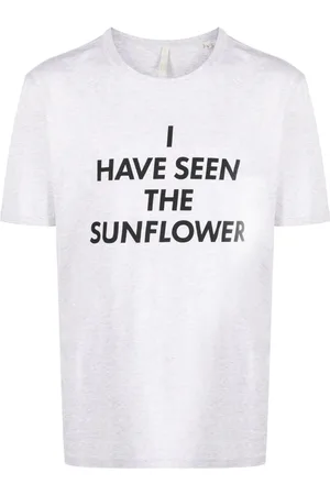 Sunflower T-Shirt aus Bio-Baumwolle mit Slogan