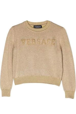 VERSACE Pullover im Metallic-Look