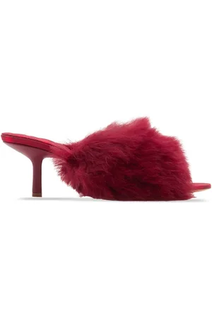 Burberry Jackie Sandalen mit Shearling 65mm