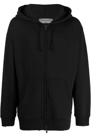 YOHJI YAMAMOTO Kapuzenjacke im Distressed-Look