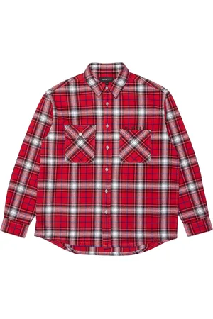 Purple Brand Kariertes Flanellhemd