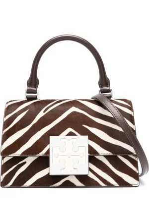 Tory Burch Mini Bon Bon Tote Bag mit Zebra-Print