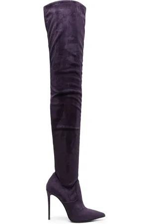 LE SILLA Eva Overknee-Stiefel aus Wildleder
