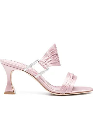 Manolo Blahnik Mules aus Satin 70mm
