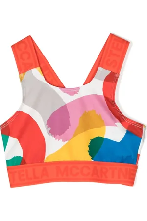 Stella McCartney Cropped-Top mit Logo-Trägern