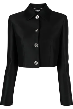 VERSACE Geknöpfte Cropped-Jacke