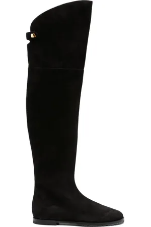 Maison Skorpios Kniehohe Wildlederstiefel