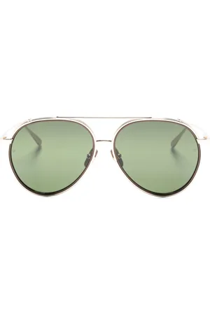 Linda Farrow Getönte Torino Pilotenbrille