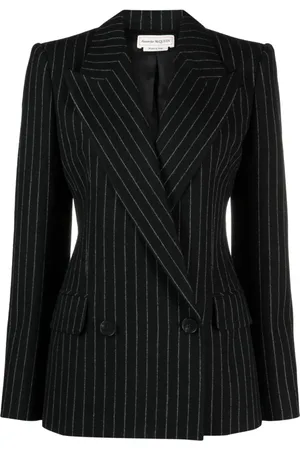 Alexander McQueen Doppelreihiger Blazer mit Streifen