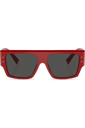 Dolce & Gabbana Eckige Sonnenbrille mit Logo-Print