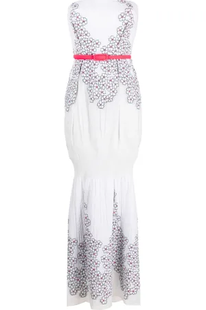 GEMY MAALOUF One-Shoulder-Kleid mit Blumen