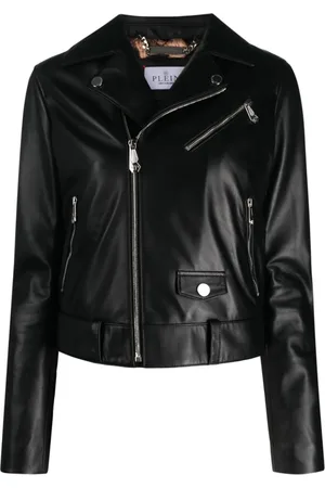 Philipp Plein Bikerjacke mit Kristallen